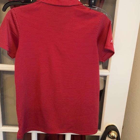 Houston Rockets SS Antigua Polo Red & White - Picture 6 of 9